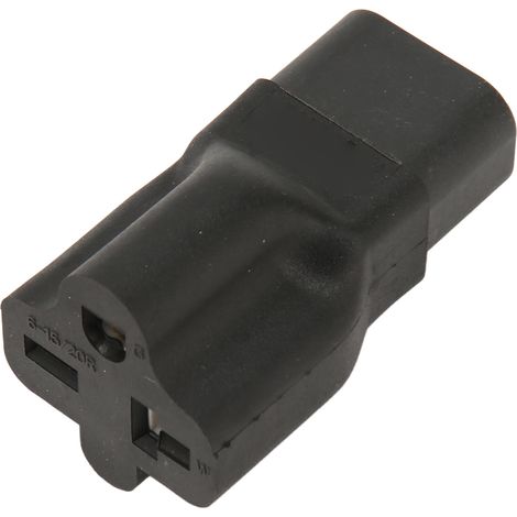 Adaptateur secteur 2 en 1 IEC320 C14 vers Nema 6-15/20R  15 A, 250 V