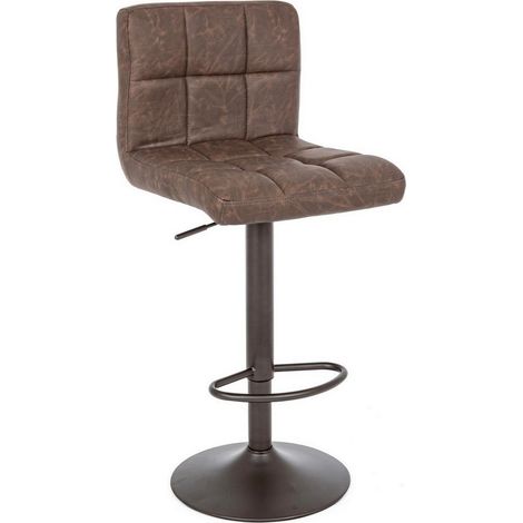 Sgabello bar greyson Bizzotto regolabile in altezza colore marrone vintage (1/5)