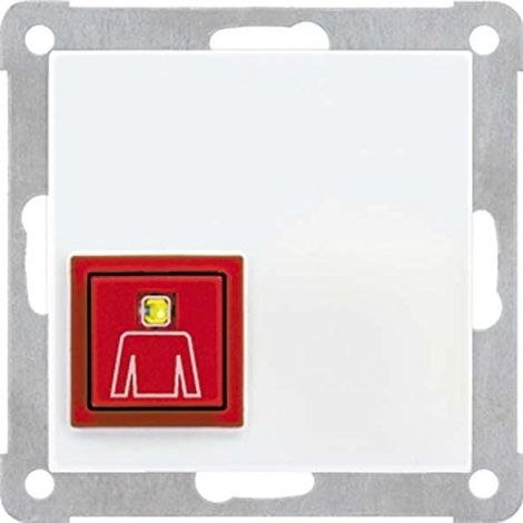 Jung Bouton d'appel, thermoplastique, série AS, alpinweiß NRS AS 0834 RT WW