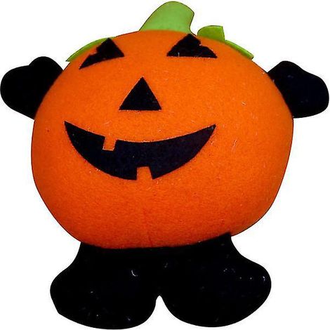 1 poupée tête de citrouille pour décorations d'Halloween