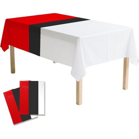 2 Stück festliche Plastiktischdecken mit Motivmuster, 137x274 cm, große Größe für Geburtstage und dekorative Veranstaltungen