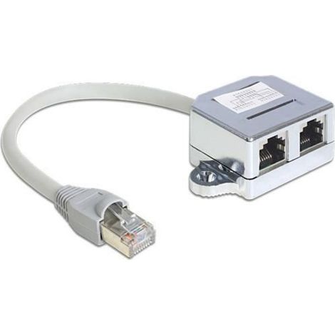 Delock rj45 port doppler 1 x rj45 prise mâle … (1/2)