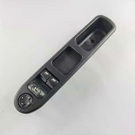 Interrupteur de lève-vitre électrique avant gauche (côté conducteur) pour Peugeot 207 (2006-2009) - Références : 6554QA, 6554PZ, 9654859677JXLGV