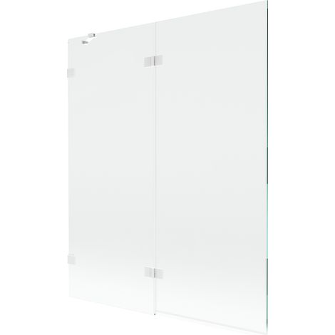 Mexen Lunar paratia doccia 2-ali sinistra 140 x 150 cm, trasparente, bianco - 897-140-100-20-00-L