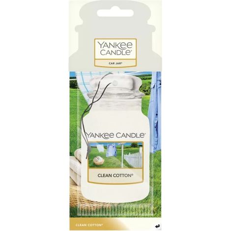 YANKEE CANDLE Auto-Duftkerze, Duftrichtung: Saubere Baumwolle, 15 g