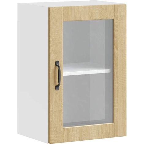 Maison Exclusive - Armario de pared para cocina puerta cristal Po