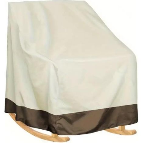 Gartenstuhl Abdeckung 70 x 83 x 99 cm UV Schutz Kälteschutz Beige (1/5)