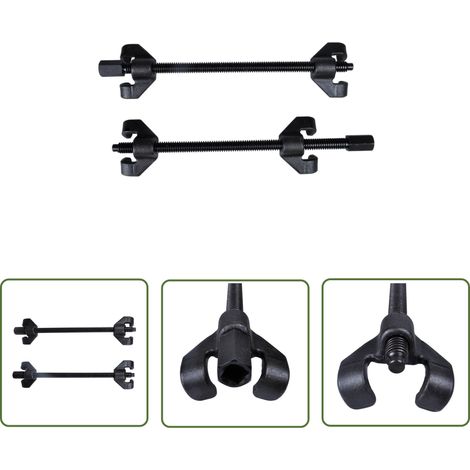 Federspanner Set, 2- tlg. 90-370mm Auto Tuning Tieferlegung - Feder Spanner - Federhalter - Werkzeugkasten - Schraubendreher - Autoschrauben (1/4)