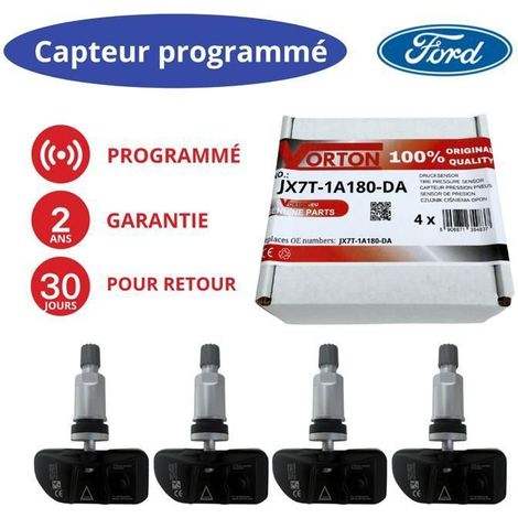 Sensore TPMS preprogrammato Ford JX7T-1A180-DA 433MHz per Kuga (2020-2022), Puma Mk2 (2019-2022), Explorer (2019-)