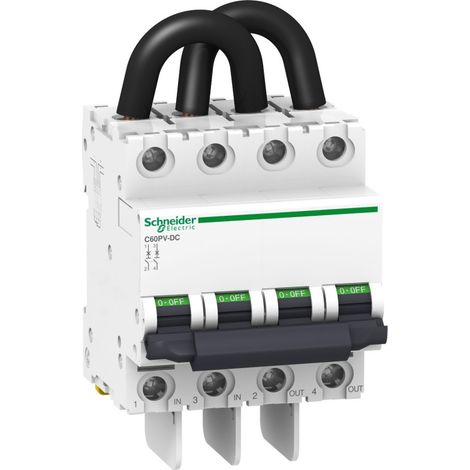 Disjoncteur photovoltaïque SCHNEIDER C60PV-DC 800V 25A 2P bipolaire - A9N61660