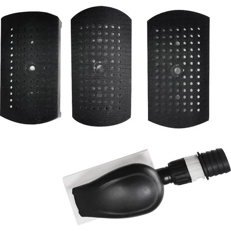 Kit de Bloc de Ponçage Manuel avec Tampon de Remplacement, Outil de Ponceuse Polyvalent à Crochet et Boucle pour Le Ponçage du Bois et Le Polissage de Voiture (1/5)