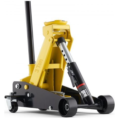 Cric Hydraulique de Manœuvre 3 T,Cric Rouleur Gamme de Levage 130-500 mm,Assistant pour Entretien Voitures VUS Camions Pick-ups Atelier Domicile,avec Pompe à Levage Rapide à Piston Unique (1/3)