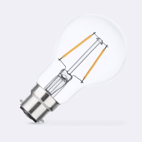 Ampoule Filament LED B22 2W A60 200lm 3000K Blanc chaud