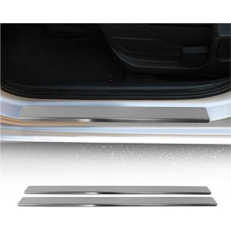 OMAC Barres de seuil Compatible avec Toyota Corolla Berline 2013-2019 en acier inoxydable chromé (1/5)