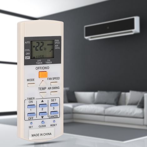 Télécommande Universelle Blanche pour Climatiseur A75C3297 - Sans Pile, Durable et Fiable (1/5)