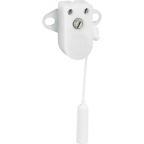 Legrand – Interrupteur à tirette uni-polaire 2A 250V – Plaque 2 trous – Fil nylon inclus – Installation facile sur circuit électrique