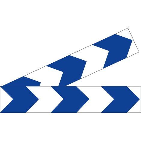 Lot 2 bandes 52mm x 1m - Chevrons Bleu- 4641133