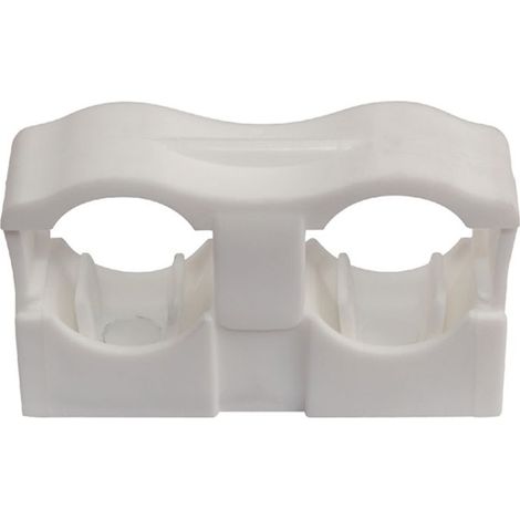 Nicoll – Collier de serrage double 12-22mm – Polyamide résistant à la corrosion – 100 pièces – Système de serrage optimal pour plomberie