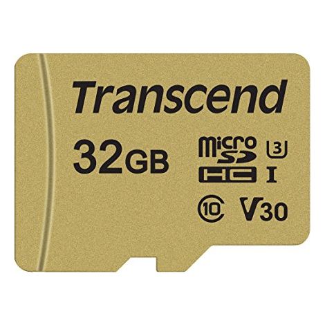 Transcend TS32GUSD500S - 32 Go - MicroSDXC - Classe 10 - NAND - 95 Mo/s - 60 Mo/s