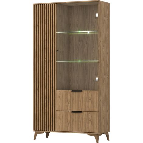 Credenza 2 ante 2 cassetti Esteban marrone 192cm (1/5)