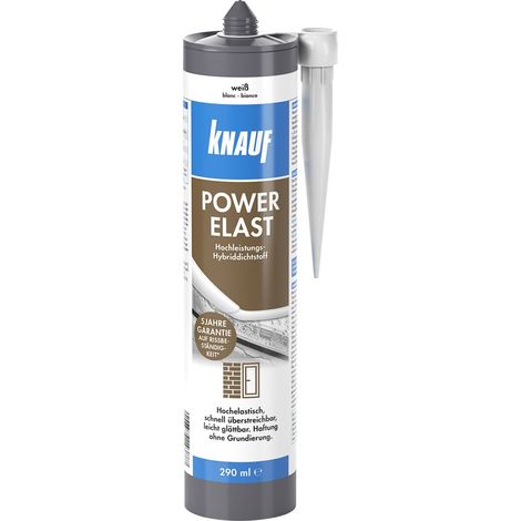 Knauf Hochleistungs-Hybriddichtstoff Power Elast für Anschlussfugen 290 ml Silikon (1/2)