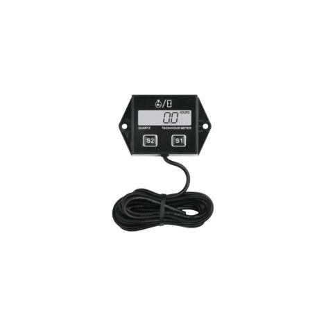 Digital Compteur Heure Tachymètre,Batterie Remplaçable RPM Mètre Pour Scooter Pelouse Tracteur Dirt Bike Générateur (1/4)