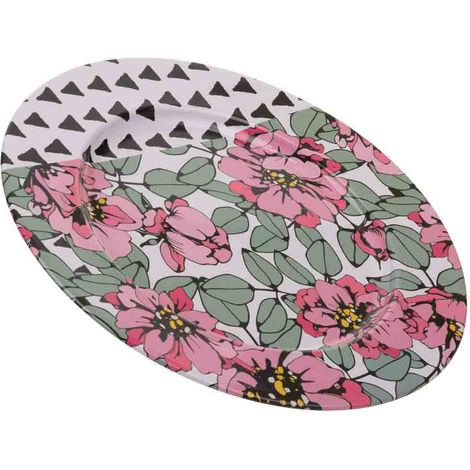 Plato de metal multicolor d33x1,5