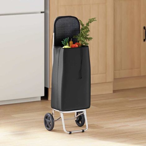 Einkaufswagen Schwarz 35 x 28 x 92 cm Oxford-stoff