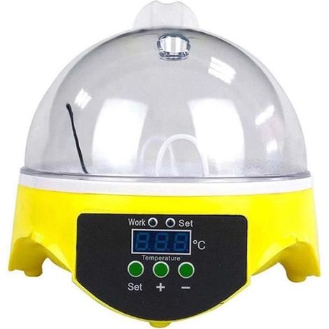 Couveuse Automatique 7 Oeufs Température De La Machine Hatcher Réglable Écloserie Incubateur Mini Pour Couver Poule Canard Ca[L713] (1/4)