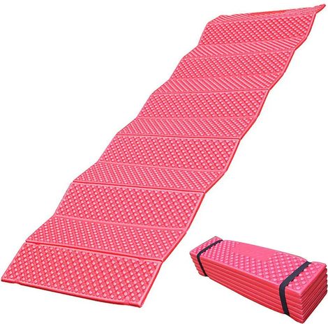 Tapis de camping ultraléger en mousse 190 x 57 cm, tapis de plage pliable, tapis de pique-nique, matelas de couchage d'extérieur (1/5)