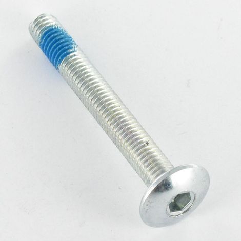 Vis Poelier M8X50 Clé de 5 HC5 Acier zingué Frein filet-1 pièce
