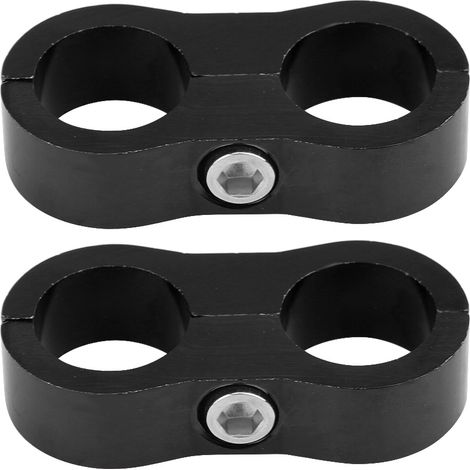Raccord séparateur de tuyau en alliage d'aluminium AN10, adaptateur de collier de fixation universel (Noir) (1/5)