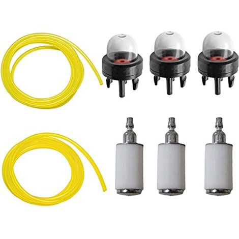 Conduites carburant + filtres + poire d’amorçage – Pour débroussailleuse Poulan, Weedeater, Craftsman, Stihl & Echo