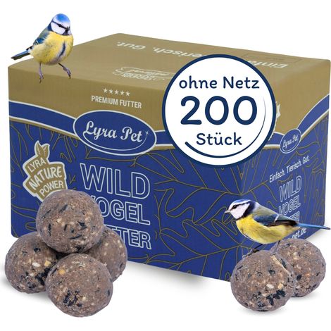 200 pcs. Lyra Pet® Gourmet Boulettes de mésanges sans filet à 80 g