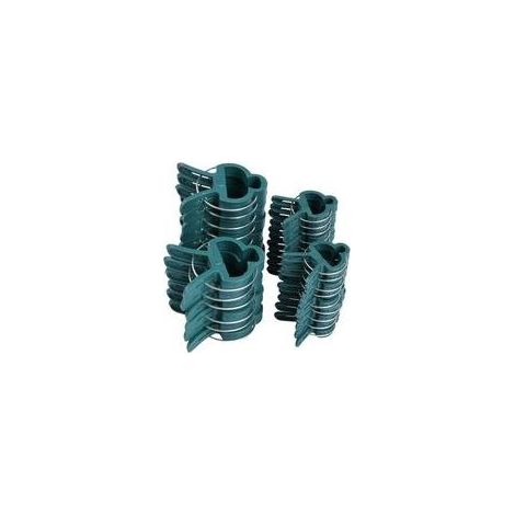 Lot de 100 clips pour plantes – 50 grands clips 6x4,5cm et 50 petits clips 4x2,8cm – Plastique robuste pour soutenir tomates et légumes - 100Pcs