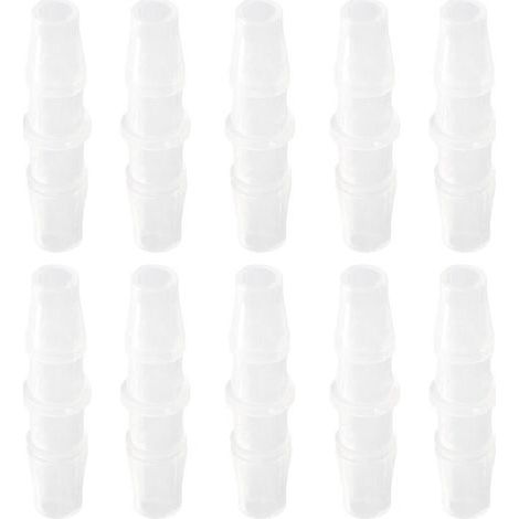 10 Pièces Raccord de Tuyau PP Connecteur Droit Joint de Liaison Kit 4.8‑4.8 (1/5)