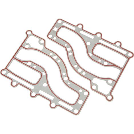 Satz aus 2 Kunststoff-Auspuffinnenabdeckungen für Außenbordmotoren, Bootsmotordichtung 63V 41112 A0, geeignet für 15 PS Zweitaktmotoren. (1/4)