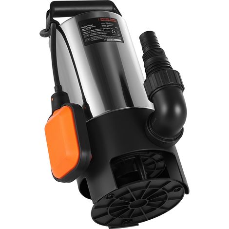 Pompe submersible 710W, 20000 L/H, acier inoxydable, avec interrupteur à flotteur automatique, câble long, hauteur de refoulement max 9 m. Idéale pour bassins, jardins, étangs et zones inondées. (1/5)