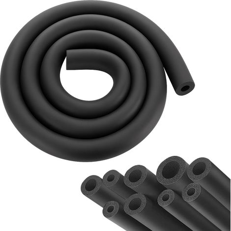 Isolation des tuyaux en mousse, diamètre: 25 mm, noir, isolation des tuyaux, chauffage, sanitaire, tuyau chauffage, tuyau en (1/5)