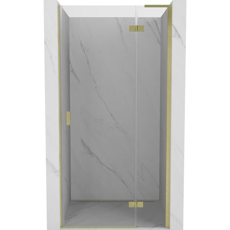 Mexen Mist-H L porte de douche pivotante droite 110 cm, transparent, or brossé - 8A5L-110-000-55-00-P (1/5)