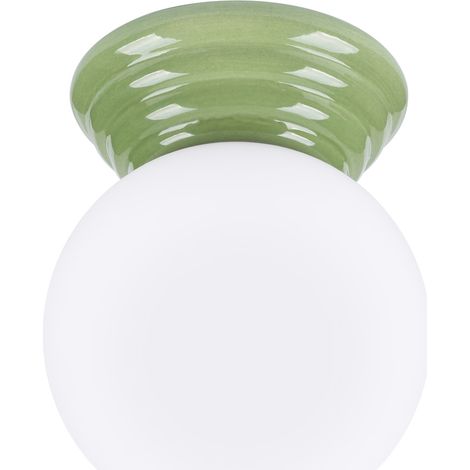 Deckenleuchte Zori olivgrün 1xG9 12cm Glas Sollux (1/5)