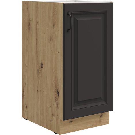Unterschrank 40 cm Stilo Grau + Eiche Artisan Küchenzeile Küchenblock Küche (1/5)