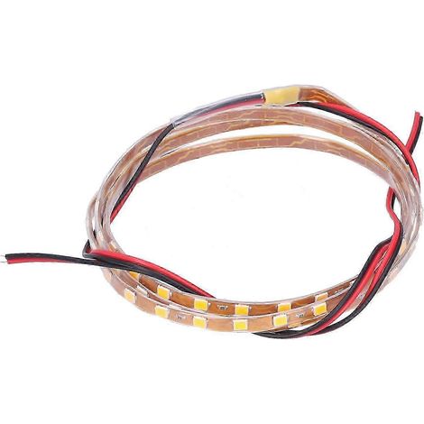 Bande LED 90 cm, 90 LED, éclairage d'ambiance décoratif, 12 V, universelle pour voiture et moto, lumière orange intelligente (1/5)