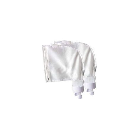 Lot de 2 Sacs Filtrants Polaris 280 & 480 avec Fermeture Éclair et Velcro (Blanc) Accessoires de Rechange pour Robot Nettoyeur Piscine (1/5)