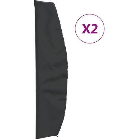 vidaXL Coperture Ombrellone Giardino 2pz 265x50/70/40 cm 420D Oxford (1/5)