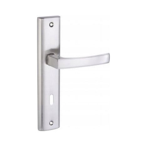 Poignée de porte Aria - 115 mm - Finition satinée - Poignée ergonomique - Design universel (1/2)