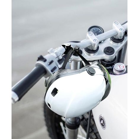 Antivol Casque Moto,Porte Casque Moto,Attache Casque Moto,Antivol Casque,Cadenas Casque Moto,Cadenas de Sécurité pour Casque de Moto,Serrure de Casque de Moto,pour 22mm-28mm Guidon de Moto (1/4)