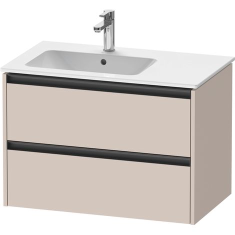 Duravit Ketho.2 bâti-support pour lavabo suspendu, 2 tiroirs,
