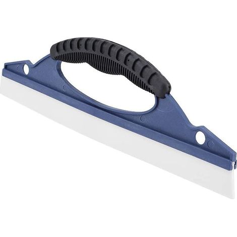 Raclette en silicone pour douche et fenêtre, gratte-vitre avec crochet, nettoie les surfaces vitrées sans traces (1/4)