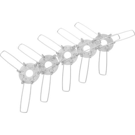 Set mit 5 Metall-Federklemmen für Lampenschirme, anpassbare Lampenfassungen für Einbaustrahler, stabile und kompatible Befestigungsklemmen für Einbauleuchten-Zubehör